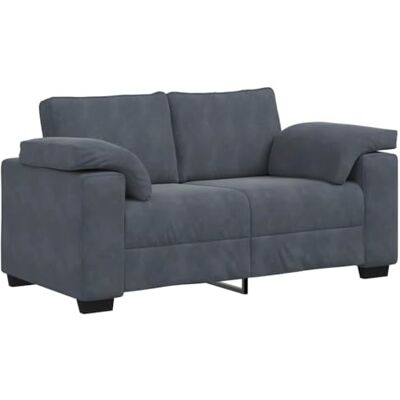 vidaXL Canapé Causeuse Gris foncé 160x77x82 cm Velours, canapé Deux Places, Divan, siège de Salon, canapé, canapé rembourré, canapé 2 Places - Publicité vidaXL Canapé Causeuse Gris foncé 160x77x82 cm Velours, canapé Deux Places, Divan, siège de Salon, canapé, canapé rembourré, canapé 2 Places - Publicité