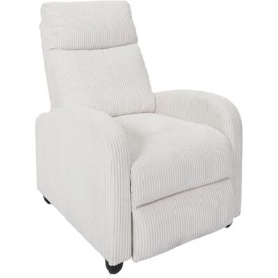 THE HOME DECO FACTORY - Scott Beige - Côtelé - Armchair - Publicité THE HOME DECO FACTORY - Scott Beige - Côtelé - Armchair - Publicité