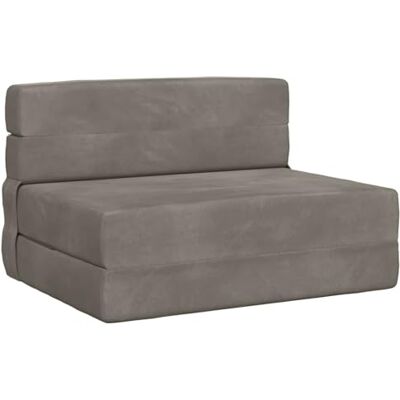 vidaXL Canapé-lit pliable Gris clair 70 x 80 x 60 cm Tissu, Canapé-lit ajustable, canapé rectangulaire convertible, meuble gain de place pour salon, chambre - Publicité vidaXL Canapé-lit pliable Gris clair 70 x 80 x 60 cm Tissu, Canapé-lit ajustable, canapé rectangulaire convertible, meuble gain de place pour salon, chambre - Publicité