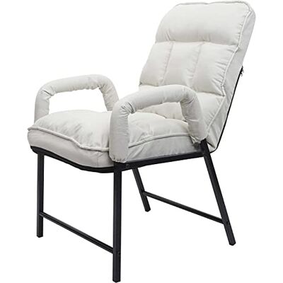 Décoshop26 Chaise Fauteuil Lounge rembourrée Dossier inclinable 160 kg métal réglable en Tissu/Textile crème FAL04046 - Publicité Décoshop26 Chaise Fauteuil Lounge rembourrée Dossier inclinable 160 kg métal réglable en Tissu/Textile crème FAL04046 - Publicité