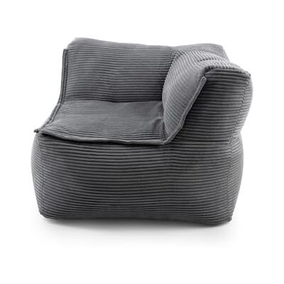 Lumaland Accoudoir d'angle modulaire à droite Série velours côtelé Pouf d'intérieur doux Idéal pour les modules de canapé et pour pouf - Publicité Lumaland Accoudoir d'angle modulaire à droite Série velours côtelé Pouf d'intérieur doux Idéal pour les modules de canapé et pour pouf - Publicité
