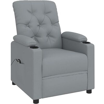 vidaXL Fauteuil Inclinable Électrique, Fauteuil de Relaxation avec Dossier et Repose-Pied, Fauteuil Releveur, Siège de Salle de Séjour Salon Intérieur, Moderne, Gris Clair Tissu - Publicité vidaXL Fauteuil Inclinable Électrique, Fauteuil de Relaxation avec Dossier et Repose-Pied, Fauteuil Releveur, Siège de Salle de Séjour Salon Intérieur, Moderne, Gris Clair Tissu - Publicité
