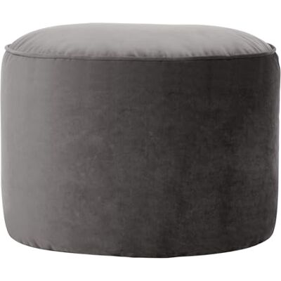Pouffe rond en velours gris foncé de Icon - Pouffe - Publicité Pouffe rond en velours gris foncé de Icon - Pouffe - Publicité