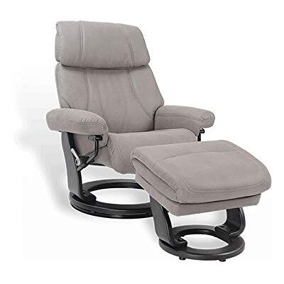 MND MY NEW DESIGN MINORQUE : Fauteuil de Relaxation Manuel et Son Repose Pieds wenge, accoudoirs réglables (Microfibre, Gris cendré) - Publicité MND MY NEW DESIGN MINORQUE : Fauteuil de Relaxation Manuel et Son Repose Pieds wenge, accoudoirs réglables (Microfibre, Gris cendré) - Publicité