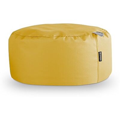 Happers Pouf Rond Similicuir Intérieur Moutarde - Publicité Happers Pouf Rond Similicuir Intérieur Moutarde - Publicité
