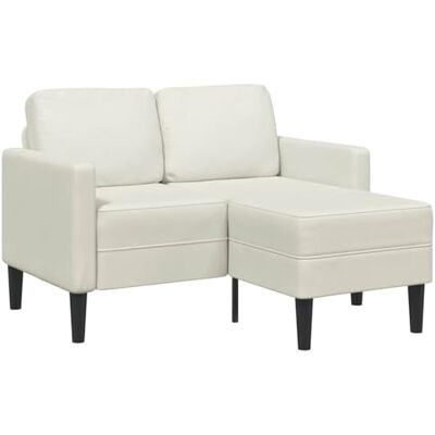 vidaXL Canapé 2 Places avec méridienne en L crème 125 cm Velours, canapé 2 Places de Chambre, Causeuse, canapé Deux Places - Publicité vidaXL Canapé 2 Places avec méridienne en L crème 125 cm Velours, canapé 2 Places de Chambre, Causeuse, canapé Deux Places - Publicité