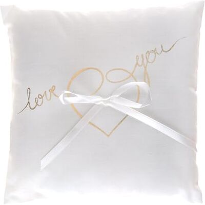 Santex 6326-3, Coussin Just Married métallisé - Publicité Santex 6326-3, Coussin Just Married métallisé - Publicité