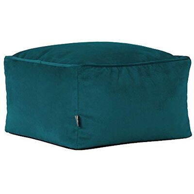 Icon Amara Tabouret Velours, Pouf Repose Pieds avec Remplissage, Tabouret Pouf, Meuble Salon, Decoration Chambre, Bleu Canard - Publicité Icon Amara Tabouret Velours, Pouf Repose Pieds avec Remplissage, Tabouret Pouf, Meuble Salon, Decoration Chambre, Bleu Canard - Publicité