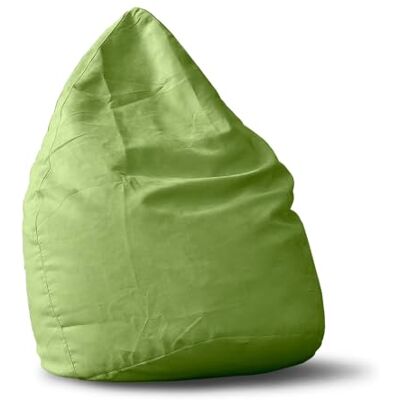 Lumaland Pouf Poire XL 120 L Ligne Confort Fauteuil Poire Adulte et Enfant pour Salon 45 x 60 cm Bean Bag Pouf Intérieur avec Coutures Solides Vert - Publicité Lumaland Pouf Poire XL 120 L Ligne Confort Fauteuil Poire Adulte et Enfant pour Salon 45 x 60 cm Bean Bag Pouf Intérieur avec Coutures Solides Vert - Publicité