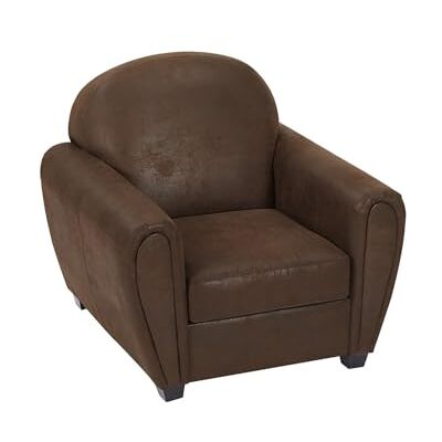 Unique Fauteuil en Microfibre Aspect Cuir Vieilli Club Victory III - Publicité Unique Fauteuil en Microfibre Aspect Cuir Vieilli Club Victory III - Publicité