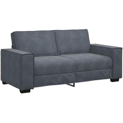 vidaXL Canapé 2 Places Gris foncé 180 x 78 x 84 cm Velours - Publicité vidaXL Canapé 2 Places Gris foncé 180 x 78 x 84 cm Velours - Publicité