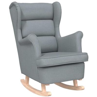 vidaXL Chaise à Bascule Gris Clair 74x90x102 cm Tissu, Chaise, siège de Salon, Bascule, Chaise de Salon, Chaise de Relaxation, Chaise de Relaxation - Publicité vidaXL Chaise à Bascule Gris Clair 74x90x102 cm Tissu, Chaise, siège de Salon, Bascule, Chaise de Salon, Chaise de Relaxation, Chaise de Relaxation - Publicité