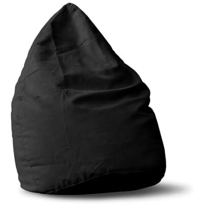 Lumaland - Luxury XL Sitzsack (120 L) Indoor Schwarz - Noir - Publicité Lumaland - Luxury XL Sitzsack (120 L) Indoor Schwarz - Noir - Publicité