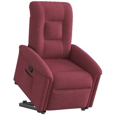 vidaXL Fauteuil inclinable Rouge Bordeaux Tissu, Chaise inclinable, Fauteuil inclinable pour Personnes âgées, Fauteuil releveur électrique - Publicité vidaXL Fauteuil inclinable Rouge Bordeaux Tissu, Chaise inclinable, Fauteuil inclinable pour Personnes âgées, Fauteuil releveur électrique - Publicité