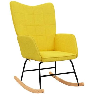 vidaXL Chaise à Bascule Chaise de Relaxation Siège de Relaxation Fauteuil de Salon Salle de Séjour Siège de Salon Intérieur Jaune Moutarde Tissu - Publicité vidaXL Chaise à Bascule Chaise de Relaxation Siège de Relaxation Fauteuil de Salon Salle de Séjour Siège de Salon Intérieur Jaune Moutarde Tissu - Publicité