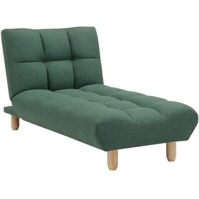 Unique Méridienne clic clac en Tissu Vert Esteban - Publicité Unique Méridienne clic clac en Tissu Vert Esteban - Publicité