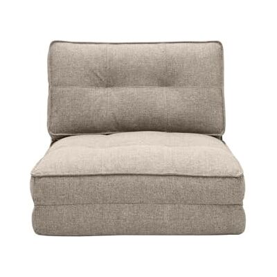 Miliboo Chauffeuse 1 Place Convertible en Tissu Taupe Sally - Publicité Miliboo Chauffeuse 1 Place Convertible en Tissu Taupe Sally - Publicité