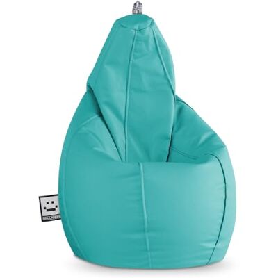 Happers Poire Pouf XXL, Simili Cuir, Turquoise, XX-Large - Publicité Happers Poire Pouf XXL, Simili Cuir, Turquoise, XX-Large - Publicité