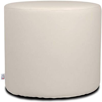 ARKETICOM Chill Pouf Ottoman Rond Repose Pied Tabouret Siege Meubles Interieur Exterieur Design Made in Italy Puff Simili Cuir Tissu Fermeture Eclair, Nettoyage Facil Beige 42x42x42 cm - Publicité ARKETICOM Chill Pouf Ottoman Rond Repose Pied Tabouret Siege Meubles Interieur Exterieur Design Made in Italy Puff Simili Cuir Tissu Fermeture Eclair, Nettoyage Facil Beige 42x42x42 cm - Publicité