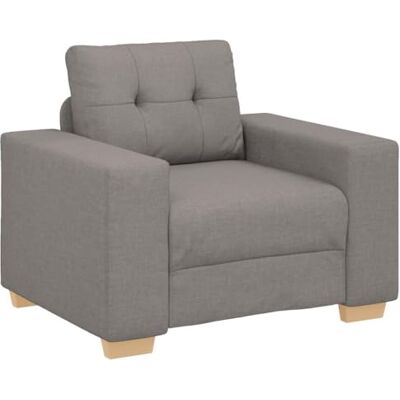vidaXL Canapé-Fauteuil Taupe 100x78x80 cm en Tissu - Publicité vidaXL Canapé-Fauteuil Taupe 100x78x80 cm en Tissu - Publicité