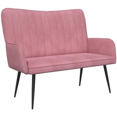 vidaXL Canapé Deux Places Rose 115 x 61 x 87 cm Velours, Canapé Moderne en Velours, Sofa 2 Places résistant, Ergonomique, idéal pour Un Salon stylé - Publicité vidaXL Canapé Deux Places Rose 115 x 61 x 87 cm Velours, Canapé Moderne en Velours, Sofa 2 Places résistant, Ergonomique, idéal pour Un Salon stylé - Publicité