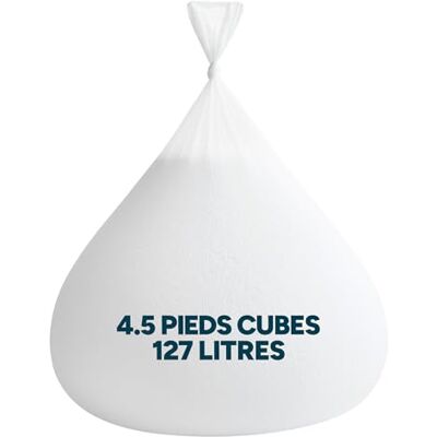 Icon Remplissage Pouf, 4.5 Pieds Cubes, 127 litres, Blanc, Billes Polystyrène pour Remplissage Pouf, Perles en EPS Rembourrage, Fabriqué en Europe - Publicité Icon Remplissage Pouf, 4.5 Pieds Cubes, 127 litres, Blanc, Billes Polystyrène pour Remplissage Pouf, Perles en EPS Rembourrage, Fabriqué en Europe - Publicité