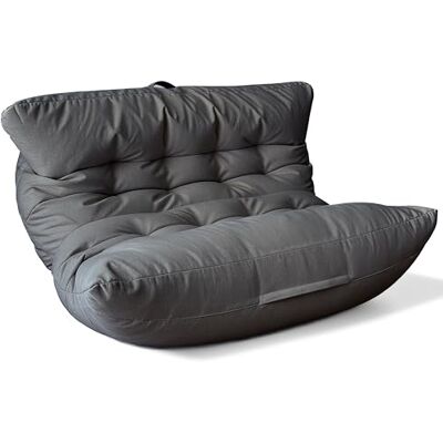 Aiire Fauteuil Pouf Salon Moderne – Pouffe Géant XXL pour 2 Personnes avec Remplissage Idéal pour Lecture, Gaming ou Détente – Bean Bag Lit Enfant et Canapé Adulte pour Chambre Gris Foncé - Publicité Aiire Fauteuil Pouf Salon Moderne – Pouffe Géant XXL pour 2 Personnes avec Remplissage Idéal pour Lecture, Gaming ou Détente – Bean Bag Lit Enfant et Canapé Adulte pour Chambre Gris Foncé - Publicité