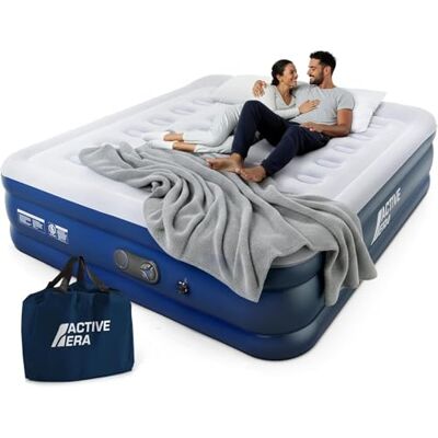Active Era Matelas Gonflable 2 Personnes 152×203×35,5 cm – Confort Max, Pompe Électrique Intégrée, Gonflage Rapide 3 Min, Doux & Velours, Idéal Maison et Invités - Publicité Active Era Matelas Gonflable 2 Personnes 152×203×35,5 cm – Confort Max, Pompe Électrique Intégrée, Gonflage Rapide 3 Min, Doux & Velours, Idéal Maison et Invités - Publicité