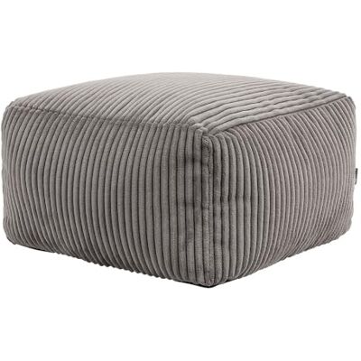 Icon Amara Tabouret Velours Côtelé, Pouf Repose Pieds avec Remplissage, Tabouret Pouf, Meuble Salon, Decoration Chambre, Gris Ardoise - Publicité Icon Amara Tabouret Velours Côtelé, Pouf Repose Pieds avec Remplissage, Tabouret Pouf, Meuble Salon, Decoration Chambre, Gris Ardoise - Publicité