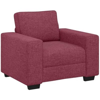 vidaXL Canapé/Fauteuil Rouge vin 100x77x82 cm Tissu - Publicité vidaXL Canapé/Fauteuil Rouge vin 100x77x82 cm Tissu - Publicité