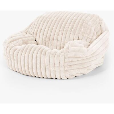 Lounge Pug Canapé Sabine en Velours Côtelé Ultra Pelucheux Doux & Confortable, Idéal pour Coin Lecture ou Cosy, Canapé Pouf Élégant Crème - Publicité Lounge Pug Canapé Sabine en Velours Côtelé Ultra Pelucheux Doux & Confortable, Idéal pour Coin Lecture ou Cosy, Canapé Pouf Élégant Crème - Publicité