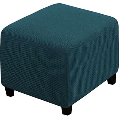 qiden Housse De Pouf Carré 33-45cm /72-82cm/80-100cm Extensible Housse pour Pouf, Protéger Housse De Repose Pied, Couvre Pouf Carré-Bleu d'eau Profonde-S - Publicité qiden Housse De Pouf Carré 33-45cm /72-82cm/80-100cm Extensible Housse pour Pouf, Protéger Housse De Repose Pied, Couvre Pouf Carré-Bleu d'eau Profonde-S - Publicité
