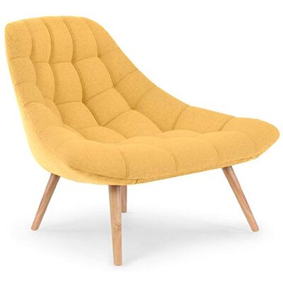 Menzzo Fauteuil Danios Tissu Jaune - Publicité Menzzo Fauteuil Danios Tissu Jaune - Publicité