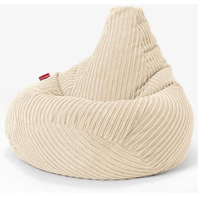 Lounge Pug Pouf Poire Gamer en Velours Côtelé Facilement Transportable, Assise Confortable, Pouf Salon, Adulte, Chambre Ado Crème - Publicité Lounge Pug Pouf Poire Gamer en Velours Côtelé Facilement Transportable, Assise Confortable, Pouf Salon, Adulte, Chambre Ado Crème - Publicité