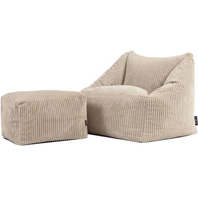 Icon Natalia Pouf Enfant avec Tabouret, Velours Côtelé, Pouf Poire avec Remplissage, Chaise Enfant, Fauteuil Chambre, Meuble Chambre, Meuble Salon, Beige - Publicité Icon Natalia Pouf Enfant avec Tabouret, Velours Côtelé, Pouf Poire avec Remplissage, Chaise Enfant, Fauteuil Chambre, Meuble Chambre, Meuble Salon, Beige - Publicité