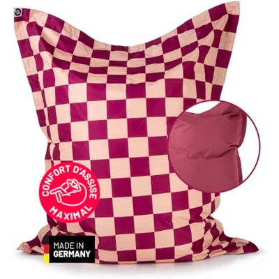 Lumaland Pouf XXL à carreaux pour adultes et enfants Bean Bag avec motif à carreaux Pour l'extérieur et l'intérieur 380 l Avec rembourrage et perles EPS Imperméable et lavable 140 x 180 cm - Publicité Lumaland Pouf XXL à carreaux pour adultes et enfants Bean Bag avec motif à carreaux Pour l'extérieur et l'intérieur 380 l Avec rembourrage et perles EPS Imperméable et lavable 140 x 180 cm - Publicité