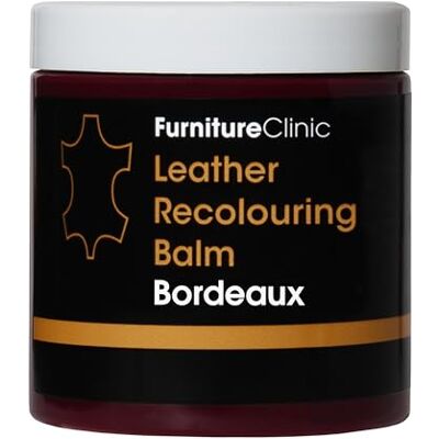Furniture Clinic Baume de Recoloration du Cuir Bordeaux Crème pour Restaurer la Couleur et Nourrir Le Cuir Délavé, Usé ou Rayé sur Canapé, Meuble, Siège Auto, Chaussures, Sac et Blouson. 16x Teintes - Publicité Furniture Clinic Baume de Recoloration du Cuir Bordeaux Crème pour Restaurer la Couleur et Nourrir Le Cuir Délavé, Usé ou Rayé sur Canapé, Meuble, Siège Auto, Chaussures, Sac et Blouson. 16x Teintes - Publicité