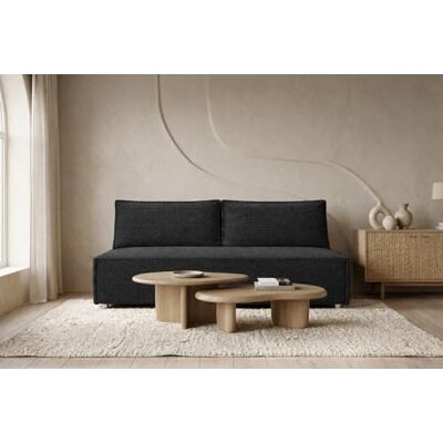Kaiser Canapé convertible avec coffre de rangement, Sofa 2 places, canapé pliant confortable pour salon, chambre à coucher et chambre d'adolescent, Sans accoudoirs, Tissu Poso, DUO, Gris foncé - Publicité Kaiser Canapé convertible avec coffre de rangement, Sofa 2 places, canapé pliant confortable pour salon, chambre à coucher et chambre d'adolescent, Sans accoudoirs, Tissu Poso, DUO, Gris foncé - Publicité