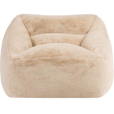 Icon Natalia Fauteuil Pouf, Lapin Fausse Fourrure, Gros Pouf avec Remplissage, Fauteuil Salon Confortable, 1 Place, Chaise Chambre, Meuble Salon, Beige - Publicité Icon Natalia Fauteuil Pouf, Lapin Fausse Fourrure, Gros Pouf avec Remplissage, Fauteuil Salon Confortable, 1 Place, Chaise Chambre, Meuble Salon, Beige - Publicité