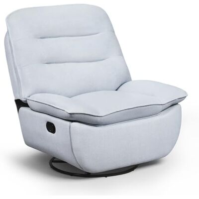 WOLTU Fauteuil Relax, Fauteuil Inclinable, Pivotant à 360°, Fonction de Bascule, Repose-Pieds Pliable, Siège Rembourré de 95 cm de Large, Tissu Aspect Lin, Rangement Latéral, Bleu Clair - Publicité WOLTU Fauteuil Relax, Fauteuil Inclinable, Pivotant à 360°, Fonction de Bascule, Repose-Pieds Pliable, Siège Rembourré de 95 cm de Large, Tissu Aspect Lin, Rangement Latéral, Bleu Clair - Publicité