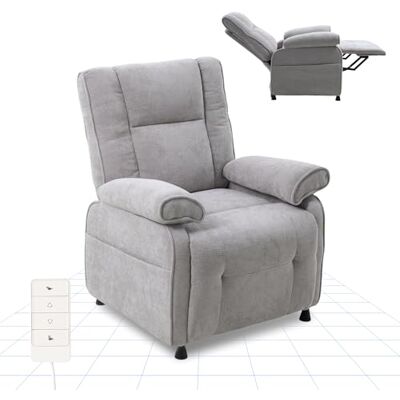 FLEXISPOT Fauteuil Relax Électrique Inclinable 95°–155°,Fauteuil TV Ergonomique avec Repose-Pieds Intégré,Rembourrage Épais Haute Densité,Poche Latérale,pour Salon,Chambre et Home Cinéma,Gris Clair - Publicité FLEXISPOT Fauteuil Relax Électrique Inclinable 95°–155°,Fauteuil TV Ergonomique avec Repose-Pieds Intégré,Rembourrage Épais Haute Densité,Poche Latérale,pour Salon,Chambre et Home Cinéma,Gris Clair - Publicité