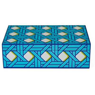 Jonathan Adler Boîte de rangement laquée Taille M - Publicité Jonathan Adler Boîte de rangement laquée Taille M - Publicité