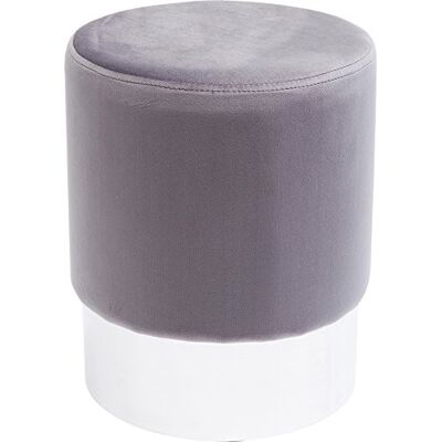 Kare Design Tabouret Cherry gris clair, gris/argent, aspect velours, rond, élégant, decoration chambre, salon, capacité de charge max 120kg, Ø35cm - Publicité Kare Design Tabouret Cherry gris clair, gris/argent, aspect velours, rond, élégant, decoration chambre, salon, capacité de charge max 120kg, Ø35cm - Publicité