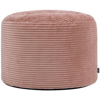 Icon Milano Tabouret Velours Côtelé, Pouf Rond, Pouf Repose Pieds avec Remplissage, Meuble Salon, Decoration Chambre, Aube Rose - Publicité Icon Milano Tabouret Velours Côtelé, Pouf Rond, Pouf Repose Pieds avec Remplissage, Meuble Salon, Decoration Chambre, Aube Rose - Publicité