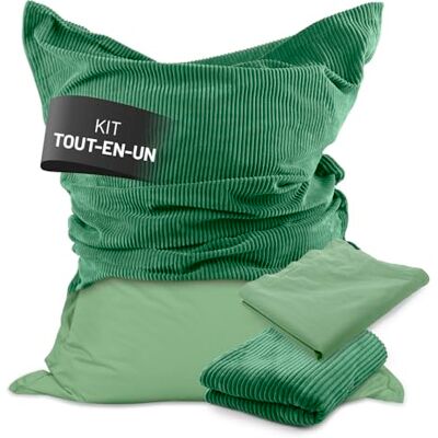 Lumaland Pouf Classic XXL Set tout-en-un Énorme pouf XXL avec housse en corde et pour l'extérieur, pour l'intérieur et l'extérieur Fauteuil canapé avec remplissage EPS emballé en toute sécurité - Publicité Lumaland Pouf Classic XXL Set tout-en-un Énorme pouf XXL avec housse en corde et pour l'extérieur, pour l'intérieur et l'extérieur Fauteuil canapé avec remplissage EPS emballé en toute sécurité - Publicité