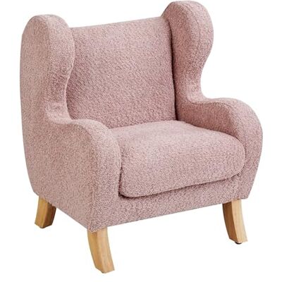 Beliani Fauteuil pour Enfant Moderne en Bouclé avec Accoudoirs Siège Chaise Rose Clair Farum - Publicité Beliani Fauteuil pour Enfant Moderne en Bouclé avec Accoudoirs Siège Chaise Rose Clair Farum - Publicité