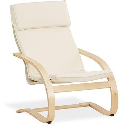 Fauteuil Blanc en Bouleau - Fauteuil - Publicité Fauteuil Blanc en Bouleau - Fauteuil - Publicité