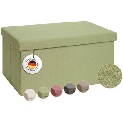 Laleni Coffre de Rangement Solide Pouf Coffre Rangementt 76x38x38 cm Banc Coffre Rangementt Tabouret Rangementt Storage Ottoman Teddy Coffre Rangementt pour Enfants en Teddy Vert - Publicité Laleni Coffre de Rangement Solide Pouf Coffre Rangementt 76x38x38 cm Banc Coffre Rangementt Tabouret Rangementt Storage Ottoman Teddy Coffre Rangementt pour Enfants en Teddy Vert - Publicité