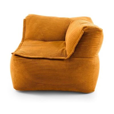 Lumaland Accoudoir d'angle modulaire à droite Série velours côtelé Pouf d'intérieur doux Idéal pour les modules de canapé et pour pouf - Publicité Lumaland Accoudoir d'angle modulaire à droite Série velours côtelé Pouf d'intérieur doux Idéal pour les modules de canapé et pour pouf - Publicité