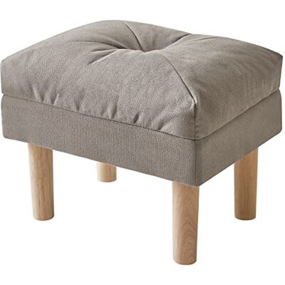 YMYNY Petit Pouf Repose Pied Ottoman, Chaise avec Siège Rembourré en Éponge, Repose-Pieds, Tabouret Bas en Bois pour Chambre à Coucher, Salon, Entrée, 40×29×32CM, Gris HBD023G - Publicité YMYNY Petit Pouf Repose Pied Ottoman, Chaise avec Siège Rembourré en Éponge, Repose-Pieds, Tabouret Bas en Bois pour Chambre à Coucher, Salon, Entrée, 40×29×32CM, Gris HBD023G - Publicité
